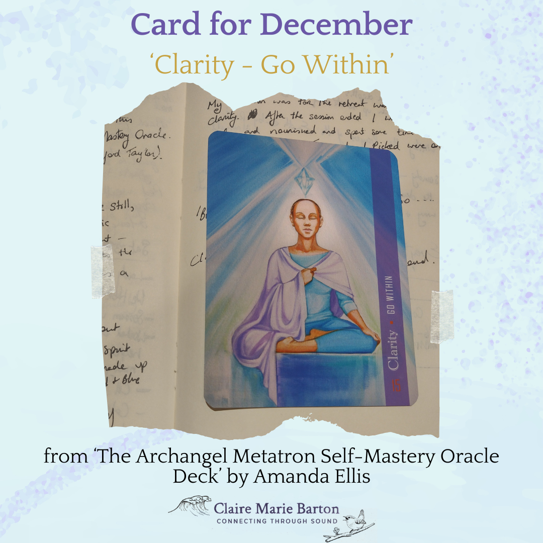 Picture of 'Children' card from Messages from Messages from the fairies Oracle Card deck by Doreen Virtue. A little girl with butterfly wings looks up at the sky