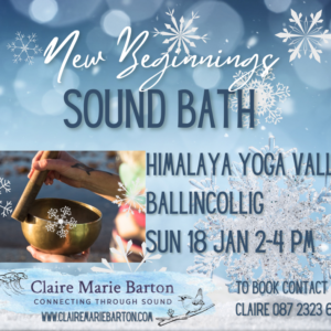 New Beginnings Sound Bath, Ballincollig, 18 Jan 2-4pm