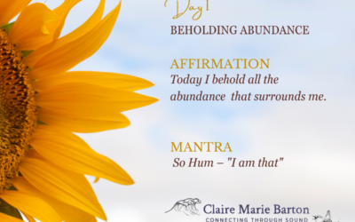 Day 1 – Deepak Chopra’s 21 Days of Abundance Meditation