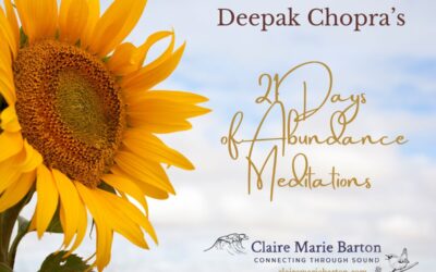 Preparing for Deepak Chopra’s 21 Days of Abundance Meditation